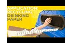 Application: Paper and cardboard for deinking and recycling