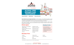 Artemis - Model AHS5048 - Antiseptic Foam Hand Sanitizer: 48/case - 1.7 fl oz (50ml) Pocket Size - Brochure