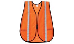 MCR - Model V211SR - Orange Mesh Safety Vest with Silver Stripes