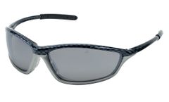 MCR - Model SH152AF - Carbon / Silver Frame, Gray Anti-Fog Lens