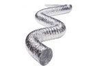 Omnitech - Model OAD12R - Flexible Duct, Clear, Fiber and Wire Reinforced, 12` dia x 25`