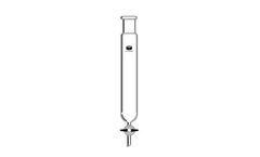 Dima Glass - Model 2001 - Teflon Stopcock Chromatography Column