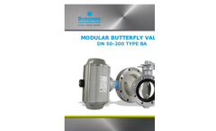Burgmer - Model 110 BA - Modular Butterfly Valve - Brochure