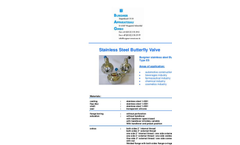 Burgmer - Model 210 DE - Double Eccentric Valve - Brochure