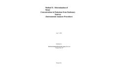 OTM 19: Method X: Determination of Metal Concentrations in Emissions from Stationary Sources (Instrumental Analyzer Procedure)