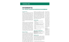 HYDROFIX Single Component Waterproofing System - Technical Data Sheets