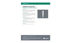 Sample Bailer for Double Ball Discrete Depth Collection - Datasheet