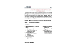 Air Quality Dispersion Modelling for Managers in British Columbia - Course Agenda Brochure