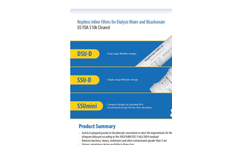 Nephros - Model SSU Mini - Bicarbonate Concentrate Filter Brochure
