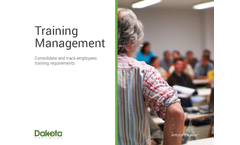 Dakota - Planning and Managing Training  Brochure