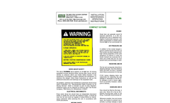 Compact GI Dust & Material Handling Fans - Installation, Operation & Maintenance Manual