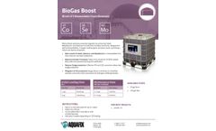 Aquafix - Model BioGas Boost - Optimizes Anaerobic Digestion Product- Brochure