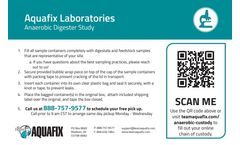 Aquafix- Biochemical Methane Potential Study Service - Instructions- Brochure