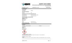 Aquafix - Model Sludge Rx - Bacterial and Biostimulant Tablet - Safety Data Sheet