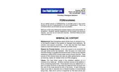 Mineral Oil Content Brochure