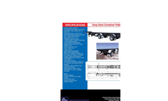 Drop Deck Container Trailer Datasheet