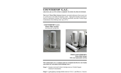 Countertop G.A.C. Water Filteration System Brochure