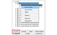 CALPUFF View - New Ranked Values Grid View