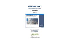 Lakes Environmental - Version Aerscreen View 4.0 - Screening Air Dispersion Modeling Software  - Brochure