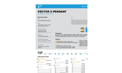 Pendant - Model V2 - Linear Architectural Luminaire LED Lighting Brochure