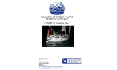 DuoGen - Model 3 Series - Combined Water and Wind Generator - Manual