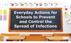 Everyday Actions for Schools to Help Prevent the Spread of Infections Discussed in New Online Video