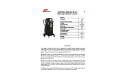MISTRAL 802 Wet & Dry Vacuum Cleaners Brochure