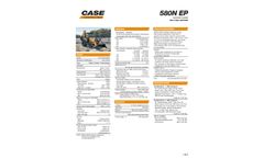 Case - Model 580N EP - Backhoe Loader - Datasheet