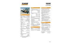 Case - Model 580N - Backhoe Loader - Datasheet