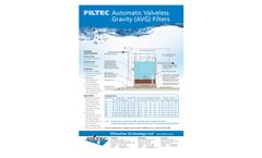 Filtec - Automatic Valveless Gravity (AVG) Filters - Datasheet
