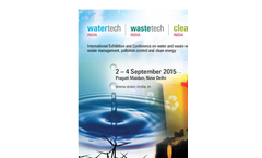 Watertech | Wastetech | Cleantech - India 2015 Brochure