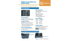 SubSurface - Model DLD - Digital Water Leak Detector - Guide
