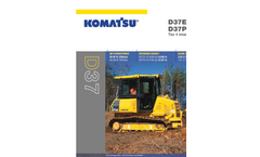 Komatsu - Model D37EX-23 - Crawler Dozer - Brochure
