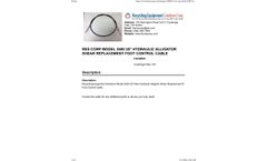 RESC - Model 1207 - 25" Hydraulic Alligator Shear Replacement Foot Control Cable - Brochure