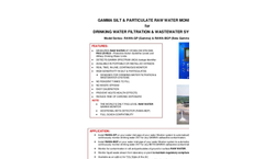 Model RAWA-GP & RAWA-BGP - Gamma, Silt & Particulate Monitor for Raw Water & Waste Water - Brochure