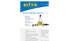 ELiTE - Model E-HYD-SB-15 hydraulic - Hydraulic Spreader Bar Brochure