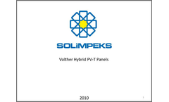Model PV-T Hybrid - Solar Collectors Brochure