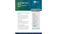 H2scan - Model HY-OPTIMA 5030 Series - In-line Hydrogen Process Analyzer- Brochure