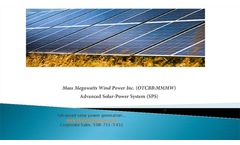 Solar Tracking System Presentation- Brochure
