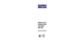 VZOR - MARK-302T - Dissolved Oxygen Meter - Manual