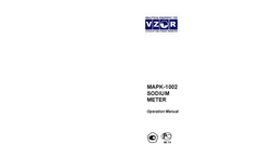 VZOR - MARK-1002 - Sodium Analyzer - Manual