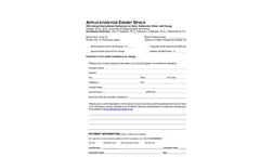 26th Annual International Conference on Soils, Sediment, Water and Energy - Exhibitor Application Brochure