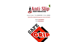 Anti-Slip - What is Safe Grip - Brochure