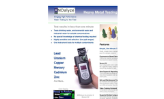 Heavy Metal Testing in Water Datasheet