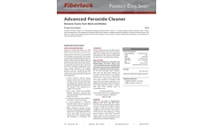 Fiberlock - Model 8314 - Advanced Peroxide Cleaner  - Datasheet