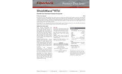 Fiberlock - Model ShockWave RTU 8316 - Disinfectant/Sanitizer - Brochure