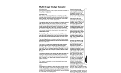 Multi-Stage Sludge Sediment Sampler - Datasheet