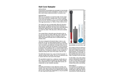 Soil Core Sampler - Datasheet