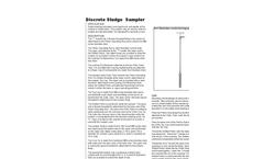 Discrete Sludge Sampler - Technical Datasheet