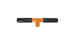 AMS - Model 401-26 - 10 Inch Cross Handle w/ Grips, 5/8 Inch Thread